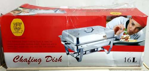 ***MAD DEALS***16LT S/S DOUBLE TRAY CHAFFING DISH***BRAND NEW***NEVER USED**DEMO ITEM**