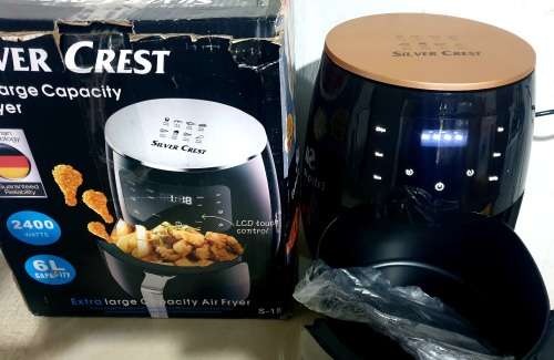 ***MAD DEALS***SILVER CREST DIGITAL XL DIGITAL AIRFRYER 6LT***NEW***IN BOX***SOLD AS USED***