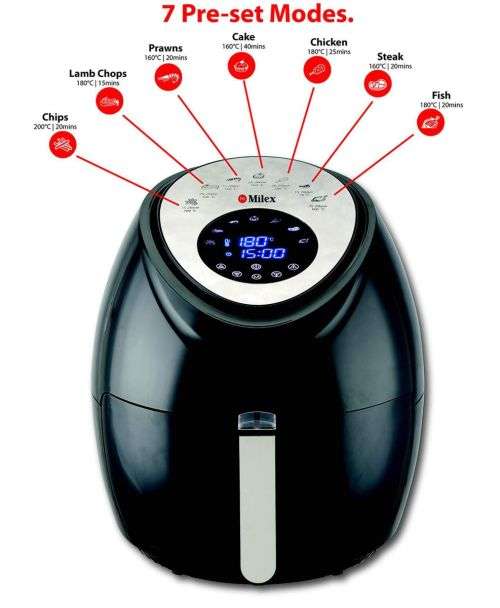 ***MAD DEALS***MILEX POWER AIRFRYER 3.6LT***IN BOX***RETAIL DEMO ITEM***