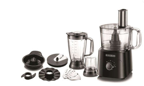 ***BLACK+DECKER - 750W - 5-IN-1  34 FUNCTION FOOD PROCESSOR, BLACK***RETAIL DEMO ITEM***