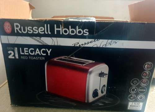 ***RUSSEL HOBBS 2-SLICE TOASTER LEGACY GEN 2 -RED***950W***RET DEMO ITEM**AS NEW**NEVER USED***