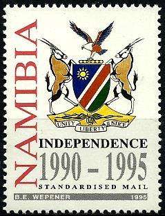 Namibie / Namibia 1995 - 5 Years / Jaar ONAFHANKELIKHEID / INDEPENDENCE (1) MNH - Posvars - Postfris
