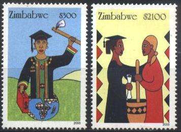 Zimbabwe 2003 EMPOWERMENT of WOMEN set complete SG 1115-1116 U/M !!! Posvars !!!
