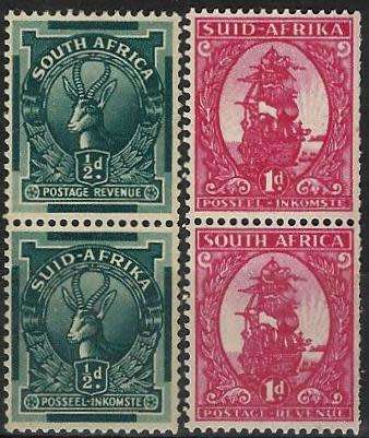 Suid-Afrika / South Africa 1943 - ROLSSELS / COIL STAMPS set (2 Pairs) MNH - Posvars - Postfris !!!