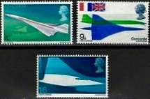 Engeland / England 1969 FIRST CONCORDE FLIGHT set (3) MNH - Posvars - Postfris  AVIATION / AIRPLANES