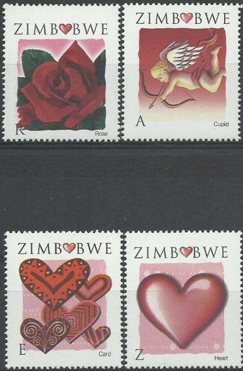 Zimbabwe 2008 - VALENTYN / VALENTINE DAY set (4) Perfect U/M - Posvars - Postfris - MNH !!!