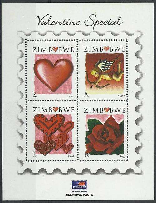 Zimbabwe 2008 - VALENTYN / VALENTINE DAY Min.Sheet - Perfect U/M - Posvars - Postfris - MNH !!!