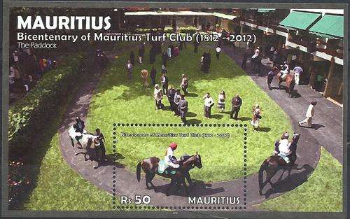 Mauritius 2012 - TURF CLUB Min.Sheet (Horse racing) - MNH - U/M - Postfris - Posvars - Sport !!!