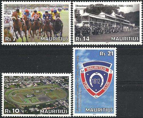 Mauritius 2012 - TURF CLUB stel / set (4) Horse racing - MNH - U/M - Postfris - Posvars - Sport !