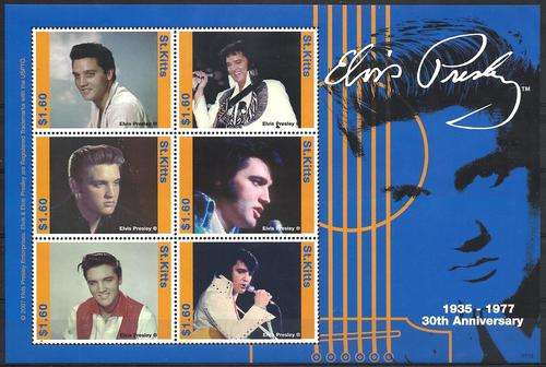Sint Kitts (St.Kitts) 2007 - ELVIS PRESLEY Min.Sheet - Posvars - Postfris - MNH - MUSIC !!!