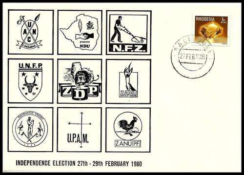 Rhodesie / Rhodesia (Zimbabwe) 1980 - INDEPENDENCE ELECTION - Special FIRST DAY COVER !!!