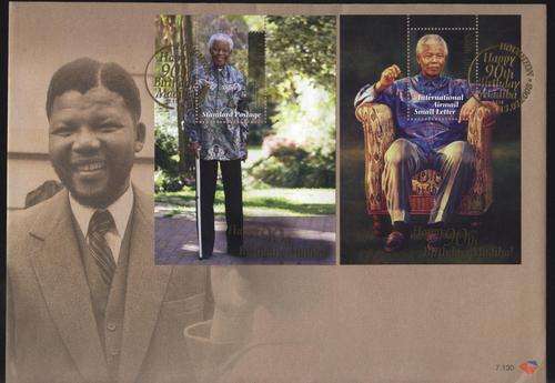 SUID-AFRIKA 2008 Nelson MANDELA 90th. Birthday / 90ste Geboortedag FDC !!!