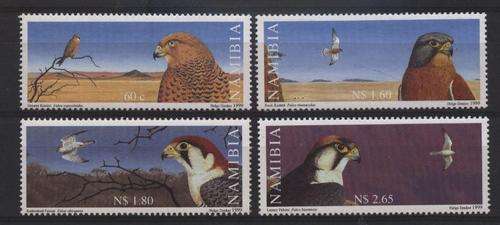 Namibia / Namibie 1999 Birds FALCONS / VALKE stel kompleet SACC 299-302 U/M !!! Posvars !!!