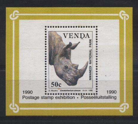 Venda 1990 Animals - RENOSTER Miniatuurvelletjie ! SACC 204a MNH !!! Posvars !!!