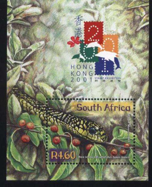 Suid-Afrika 2001 Animals / Reptiles / JAAR VAN DIE SLANG / SNAKE SACC 1343 U/M !!! Posvars !!!