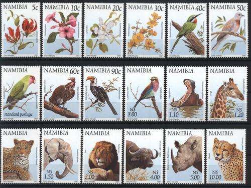 Namibie 1997 Flora / Fauna - DERDE VASTE REEKS / 3rd DEFIN SET SACC 206-223 U/M !!! Posvars !!!