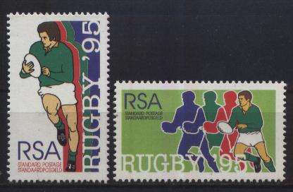 Suid-Afrika 1995 Rugby Wereld Beker / World Cup set of 2 !!! SACC 896-897 - MNH !!! Posvars !!!
