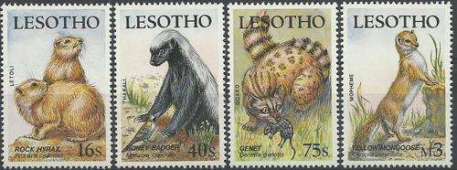 Lesotho - 1988 - Wilde Diere - Wild Animals set ! Perfect U/M ! Posvars ! (Fauna).