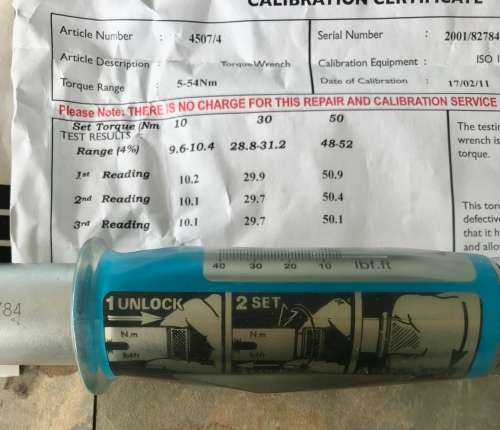 Gedore Torque Wrench 1/2` drive 5 - 54Nm