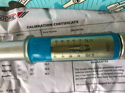 Gedore Torque Wrench 1/2` drive 5 - 54Nm