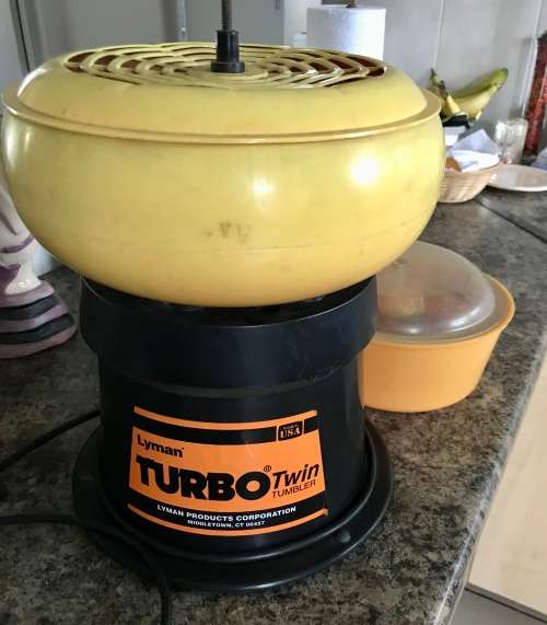 Tumbler.   Lyman Twin Turbo vibratory tumbler