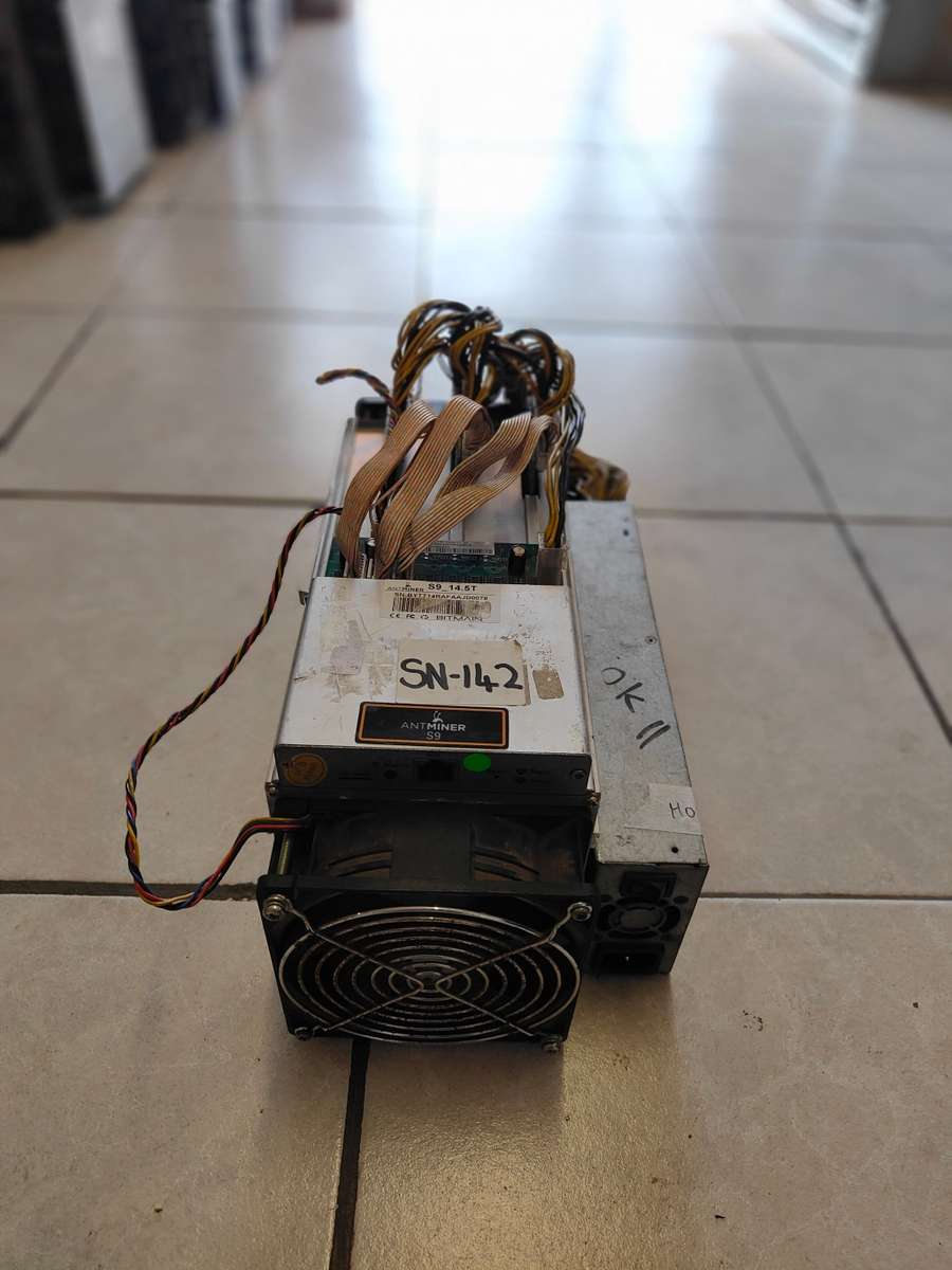 Bitmain Antminer S9 (13 to 14 Ths) Bitcoin (BTC) Miner + power supply
