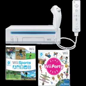 NINTENDO WII FAMILY EDITION WITH GAME COTROLLER ATTACHEMENTS