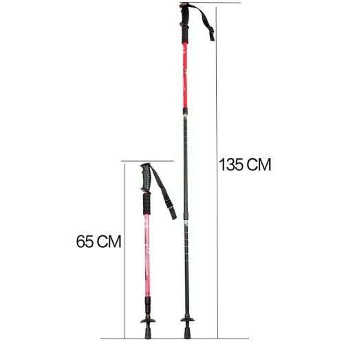 3-Section Carbon Telescopic Outdoor Walking Trekking Pole Hiking Stick