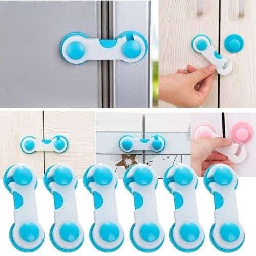 Multifunctional toddler baby cabinet wardrobe refrigerator door safety buckle