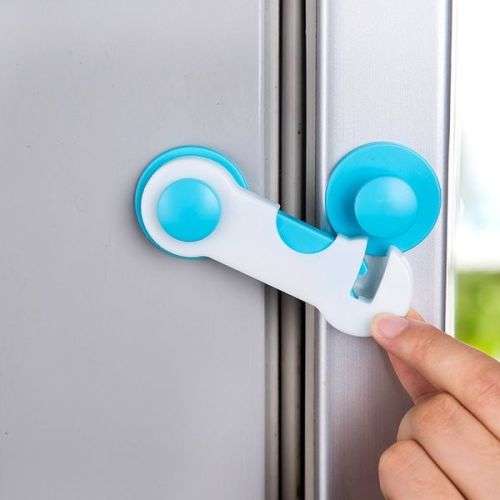 Multifunctional toddler baby cabinet wardrobe refrigerator door safety buckle