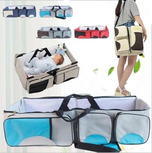 Multifunctional Folding Baby Bed Portable Baby Bag Large Capacity Mummy Bag Portable Traveling Bed