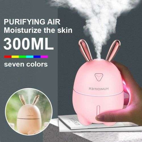 300ML Cute USB Mini Air Humidifier Essential Ultrasonic Oil Diffuser Portable