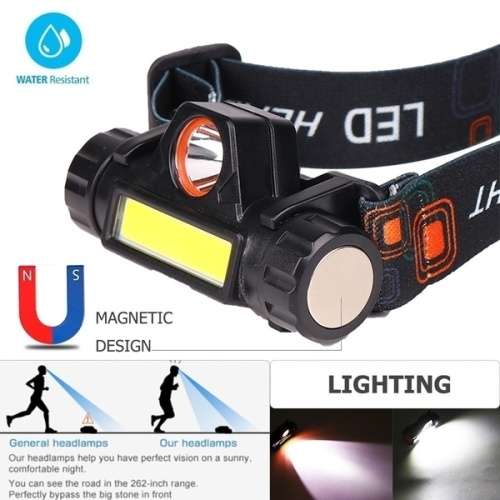Outdoor Camping Portable Mini COB LED Headlamp