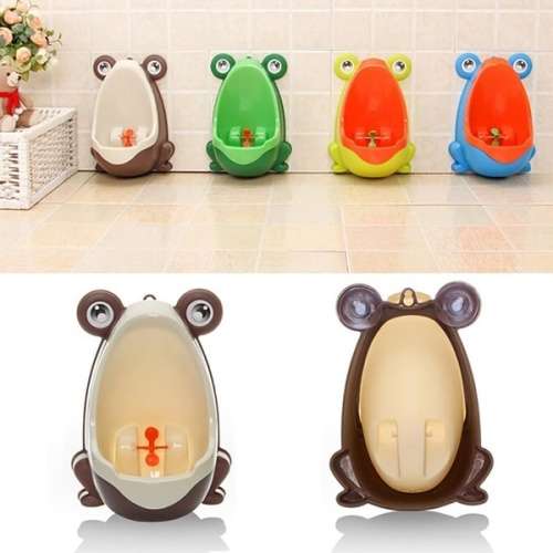 Cute Frog Potty Toilet Training Kids Wall-mounted Urinal For Boy Pee Trainer 