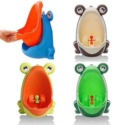 Cute Frog Potty Toilet Training Kids Wall-mounted Urinal For Boy Pee Trainer 