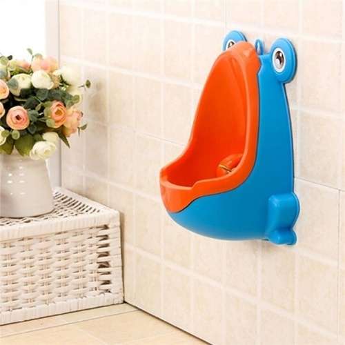Cute Frog Potty Toilet Training Kids Wall-mounted Urinal For Boy Pee Trainer 