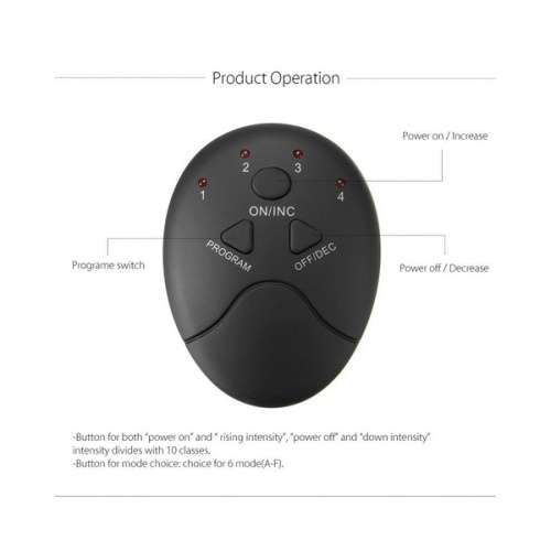 6Pcs/Set Smart Electrical Body Shape HomeTrainer ABS Abdomen Muscle StimulatorTraining Belt Massager