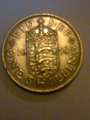 stunning silver one shilling