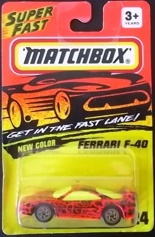 MATCHBOX #24 FERRARI F-40 ! MINT + Never Opened ! EXCELLENT !