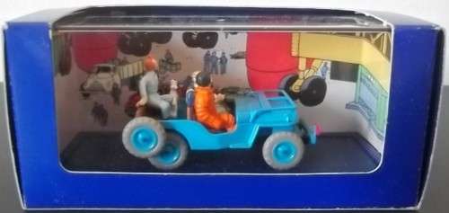 TINTIN 1953 JEEP CJ 2a !! D' OBJECTIF LUNE ! #1 of 70 !! RARE !! MINT + Original Box !! HERGE