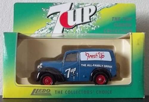 Lledo 7 UP CLASSIC COLLECTION MORRIS Z-VAN !! RARE BLUE VARIANT ! + Original Box ! 7UP
