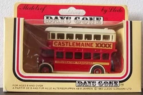 Lledo CASTLEMAINE XXXX 1932 AEC REGENT DOUBLE DECKER BUS !! 1987 !! RARE !