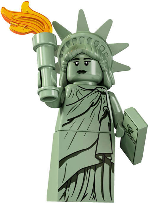 LEGO STATUE OF LIBERTY (Number 4 of 16) SERIES 6 Minifigure !! RARE !! Sealed In Unopened Packet !!