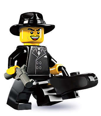 LEGO GANGSTER (Number 15 of 16) SERIES 5 Minifigure !! RARE !! Sealed In Unopened Packet !!