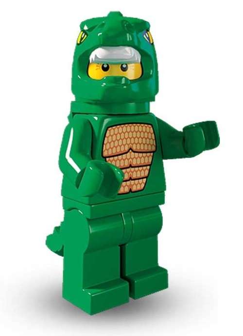 LEGO LIZARD SUIT (Number 6 of 16) SERIES 5 Minifigure !! RARE !! Sealed In Unopened Packet !!