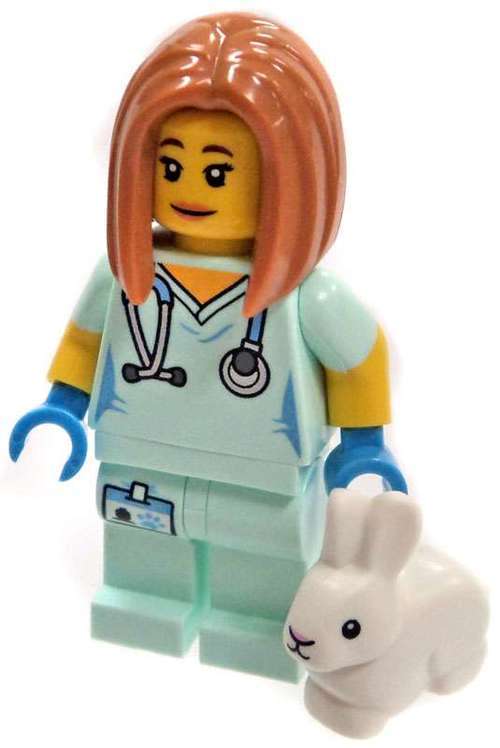 LEGO VETERINARIAN (Number 5 of 16) SERIES 17 Minifigure !! Sealed In Unopened Packet !!