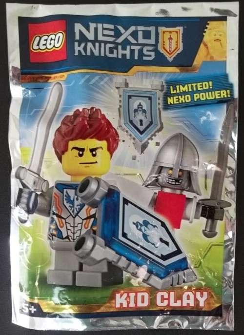 LEGO NEXO KNIGHTS SPECIAL LIMITED EDITION KID CLAY MINIFIGURE ! 271608 ! RARE UNOPENED PROMO POLYBAG