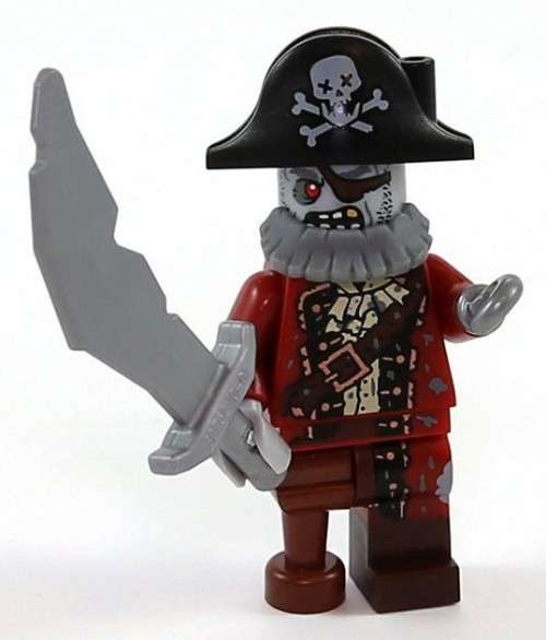 LEGO ZOMBIE PIRATE (Number 2 of 16) SERIES 14 Minifigure ! MONSTERS ! RARE! Sealed Unopened Packet !
