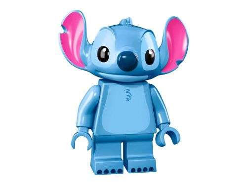 LEGO STITCH (Number 1 of 18) DISNEY SERIES Minifigure !! RARE ! Sealed In Unopened Packet !!
