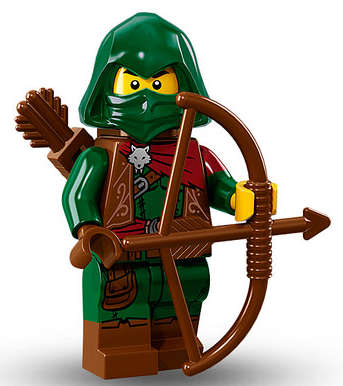 LEGO ROGUE ARCHER (Number 11 of 16) SERIES 16 Minifigure !! Sealed In Unopened Packet !!